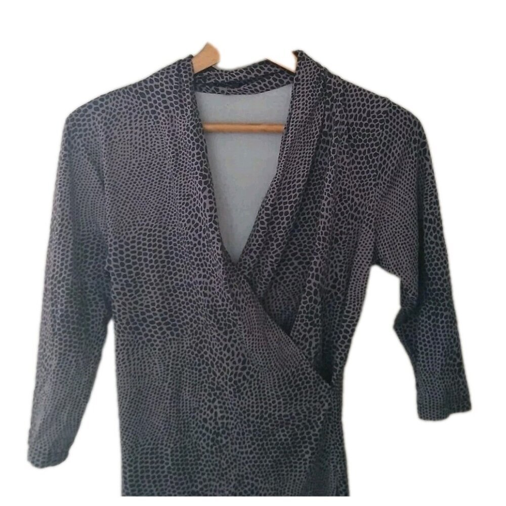 J. McLaughlin Catalina Cloth Faux Wrap Dress - Picture 2 of 10